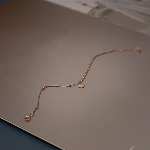 NEW Rose Gold/Sterling Silver Lucky Bead Bracelet - Picture 6 of 8